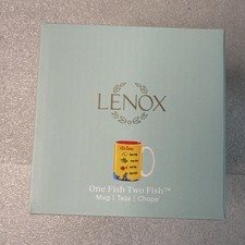 Lenox Dr. Seuss' One Fish Two Fish Porcelain 12 oz Mug Cup New in Box picture