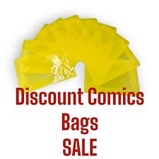 10 Pack Yellow Comic Book Window Bag For Signature Standard Size + 1 FREE COMIC  picture