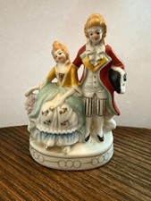 Vintage Figurine of Colonial/Victorian Couple Made in Occupied Japan picture