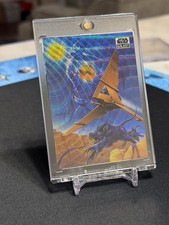 2021 Topps Chrome Star Wars Galaxy T-16 SKYHOPPER Wave Refractor #d /99 💎 picture