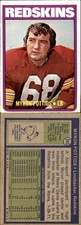 1972 Topps #243 Myron Pottios Redskins 3 TIME Pro Bowl Notre Dame Linebacker picture