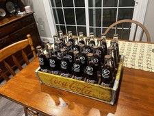 Vintage 1980 Bulldogs Champions Coca-Cola 24-Bottle Set + Original Wooden Crate picture