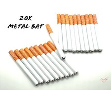 20 X Metal Bat Cigarette Dugout or 1 Hitter For Tobacco picture