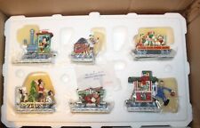 Danbury Mint MICKEYS CHRISTMAS TRAIN holiday set Mouse Disney w/Box picture