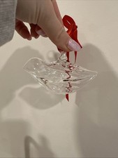 Stueben Glass Dove Christmas Ornament picture