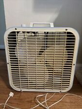 Vintage K-Mart Electric Box Fan. 16 Inch Baby Blue Works Condition 3 Speed picture