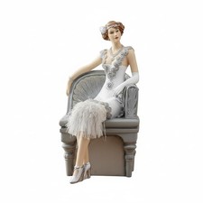 Comfy Hour 9.5 Inch 1920s Lady Figurine, Art Deco Woman Statue picture