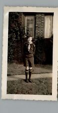 Antique 1940's Boy Scout Uniform - Black & White Photography Photos picture