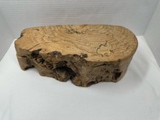 Stunning Studio Crafted Oregon Maple Burl Jewelry Box W/ Leather Bottom 12” X 5” picture
