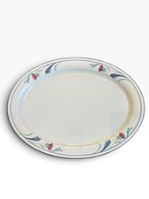 Lenox Chinastone Poppies on Blue Serving Platter 14