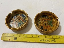 Vintage Chinese Porcelain Ashtray, Hand Painted LOT RARE picture