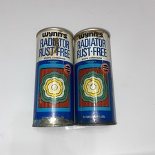 Two Fully Sealed Vtg Cans of WYNNS Radiator Rust Free 1970 Lubricates Water Pump picture
