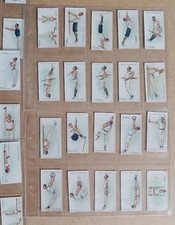 1914 W.D. & H.O. WILLS CIGARETTES PHYSICAL CULTURE 50 DIFFERENT TOBACCO CARD SET picture