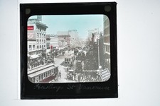 Hastings Street Vancouver Canadian National Railways Lantern Slide c1900s picture