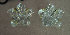 Star Shaped Glass Candle Holders Set of 2 picture