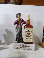 Jim Beam 1960's European Cowboy Back Bar Bottle Display Piece With DisplayBottle picture