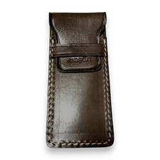 Vegetable Tanned Leather Tuck Flap EDC Pocket Knife, Tool Pouch, 6 in x 3 in picture