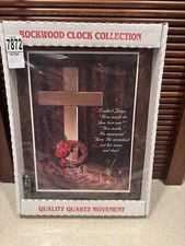Vintage Rockwood Clock Collection - Clock Cross & Crown of Thorns - NIB picture