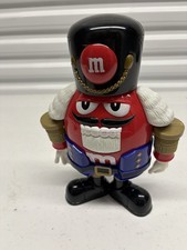 M&M’s Red Nutcracker Candy Dispenser Holiday Christmas Figure Collectible picture