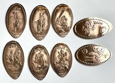 RETIRED Disney World Smashed Pressed Elongated Penny Set Of 8 Sports Mickey Coin picture