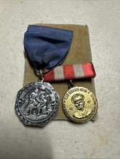 1945 Vintage Boy Scouts First Aid Medal In Original Box New York Headquarters picture