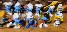 Vintage Smurf Figure Lot of 11 with Smurfette picture