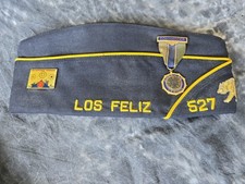 American Legion Commander Garrison Cap Los Feliz Post 527 California Medal Pin picture
