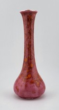 Vintage Orange Fire Speckled Bud Vase picture