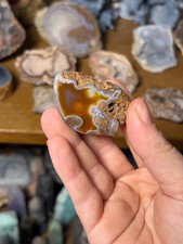 Agua Nueva Agate from Mexico | Natural Banded Agate Mineral Specimen picture