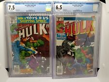Incredible Hulk #252 & 253 Bronze Age Marvel Comic 1980 CGC 7.5 & 6.5 Lot picture