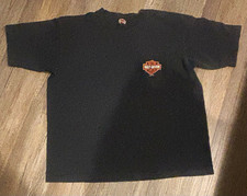 Harley-Davidson Motor Cycles Vintage  Boston, MA Black T-Shirt H-D ©1995 picture