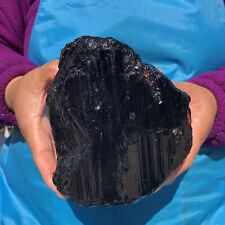 4.66LB Natural black tourmaline quartz mineral specimen ore Healing decor picture