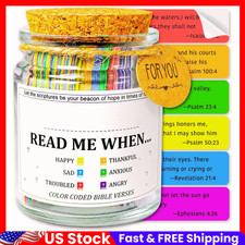 Bible Verse Jar with 108 Scripture Cards Stickable Prayer Jar Christian Gift Set picture