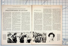 1973 Saturday Evening Post Policewomen in Action Article Magazine Clipping picture