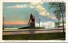 Postcard Fisherman's Memorial Gloucester Mass [bx] picture