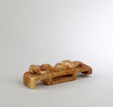 A Carved Jadestone Belt Hook picture