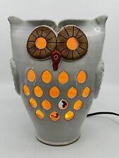 NWOT Ceramic light up owl lamp table lamp McNeill's Studios picture