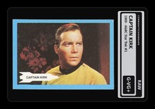 1969 A&BC Star Trek #1 Captain Kirk - Raw Card picture