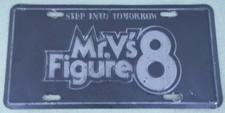 Vintage Mr. V's Figure 8 Club Atlanta Booster License Plate picture
