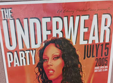 Signed RU PAUL Underwear Party event POSTER Madison WIS 2005 drag gay LGTBQ+ picture