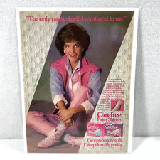 Vtg Print Ad 80's Carefree Panty Shield Genuine Magazine Advertisement Ephemera picture