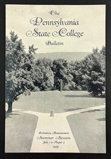 1928 Pennsylvania State College Bulletin Summer Courses Vintage Catalog Booklet picture