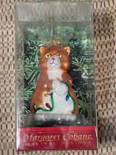 Margaret Cobane, Orange Tabby - Blown Glass Ornament - Pre-owned picture