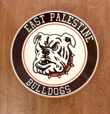 Vtg East Palestine Bulldogs Collector Plate Ohio Mascot University China EPCO * picture
