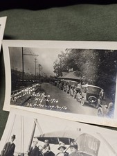 3 Old Vintage 1916 Manheim PA Business Man League  Auto Run Photograph Car Photo picture
