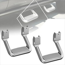 Pair Silver Aluminum Universal Side Steps for Most Pickup Trucks & SUVs picture