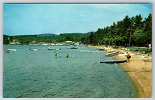 c1960s West Caroga Lake New York Amusement Park Beach Shore Postcard picture