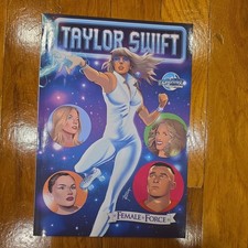 FEMALE FORCE TAYLOR SWIFT #1 DAZZLER VARIANT TRAVIS KELCE 2023 COMIC BOOK NEW picture