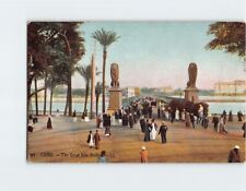 Postcard The Great Nile Bridge Cairo Egypt picture