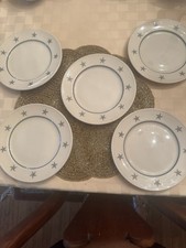 S.S. United States Lines Lamberton Ocean Liner Five Salad Plates 7 3/4” Vintage picture
